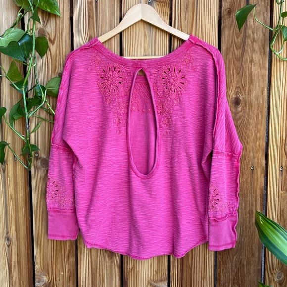 Free People Rugged Pink Long Sleeve Tunic - Picture 13 of 16